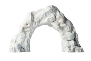Rocky arch structure with detailed texture design png
