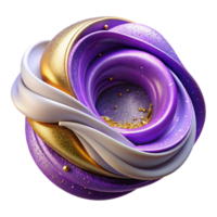 stunning artistic Abstract Purple Ink Swirl Cutout for Creative Projects authentic png