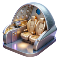 serene abstract Airplane Cockpit Interior Transparent for Flight Simulation high resolution png
