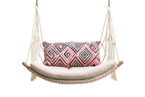 Geometric pillow hammock for relaxation png