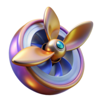 elegant contemporary Airplane Propeller Spinning Transparent for Animation Projects authentic png