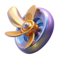 beautiful traditional Airplane Propeller Spinning Transparent for Animation Projects high resolution png
