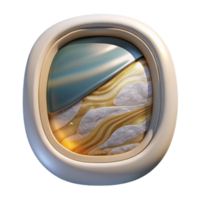serene modern Airplane Window Shade Open and Closed Cutout for Travel Comfort authentic png