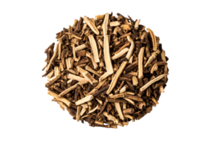 Circular dried roots for herbal use png