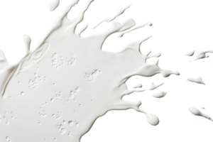 Splash of milk on transparent background png
