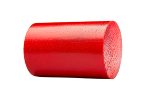 Red cylindrical object with a smooth surface png