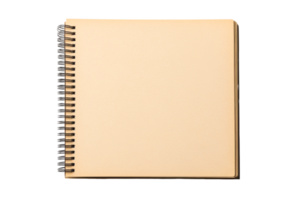 Blank spiral notebook with transparent background png
