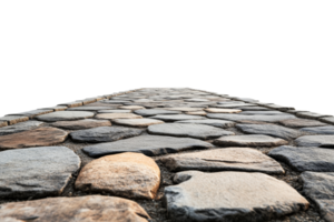 Cobblestone pathway leading into the distance png