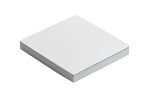 Stack of blank sheets on a transparent background png