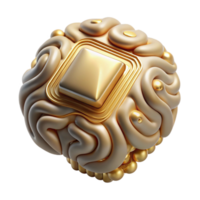 impressive minimalist Artificial Intelligence Brain Circuit Isolated for Future Tech genuine png