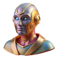 beautiful creative Artificial Intelligence Robot Head Transparent for Robotics original png
