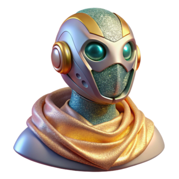 impressive rustic Artificial Intelligence Robot Head Transparent for Robotics detailed png