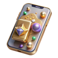 dramatic modern Augmented Reality Mobile App Interface Transparent for Ar high quality png