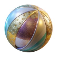 elegant abstract Beach Ball Transparent for Summer Fun Graphics high resolution png