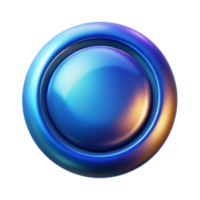 dramatic modern Blue Gradient Call to Action Button Isolated for Mobile Apps exclusive png