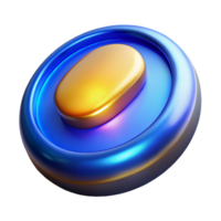 beautiful abstract Blue Gradient Call to Action Button Isolated for Mobile Apps authentic png
