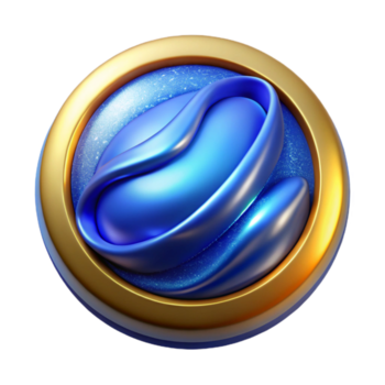 élégant abstrait bleu ui bouton ensemble isolé pour mobile app conception exclusif png