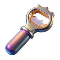 stunning creative Bottle Opener gold Cap Remover Transparent for Beverage Service premium png