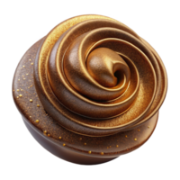 serene artistic Brown Acrylic Paint Swirl Isolated for Rustic Designs png
