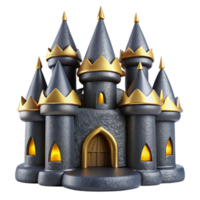 stunning classic Castle Silhouette Isolated for Historical Architecture authentic png