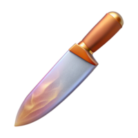extraordinary minimalist Chef Knife Sharp Blade Transparent for Culinary Illustrations professional png