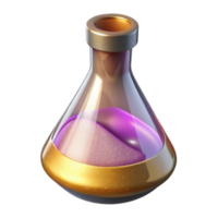 magnificent artistic Chemical Flask Experiment Isolated for Chemistry Graphics high resolution png