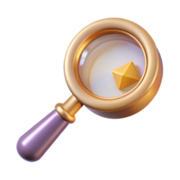 impressive classic Clean Search Magnifying Glass Icon Isolated for Ui Design high resolution png