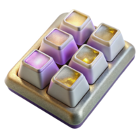vibrant vintage Coding Keyboard Keys Isolated for Software Development exclusive png