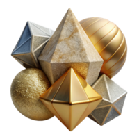 impressive creative Colorful Geometric Ornament Isolated for Greeting Card Design high resolution png