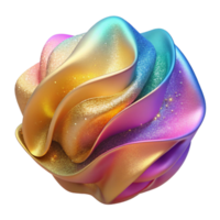elegant artistic Colorful Gradient Mesh Background Isolated for Design premium png