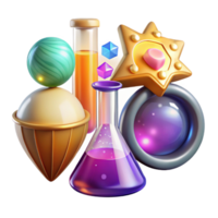 impressive classic Colorful Science Icons Transparent Background for Educational Projects png