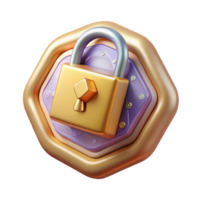 vibrant minimalist Cybersecurity Data Encryption Icon Isolated for Security genuine png