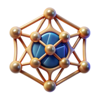 beautiful rustic Deep Learning Neural Network Icon Isolated for Data Science premium png