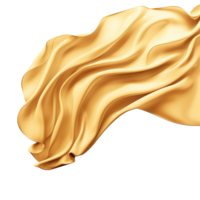 Elegant Golden Silk Fabric Drape Background Image Luxurious Texture Smooth Waves Flowing Shiny Golden Cloth png