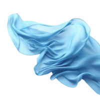 Abstract Flowing Light Blue Silk Fabric Drape Swirling in the Wind Elegant Soft Texture Background png