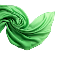 Elegant Draped Green Silk Fabric Background Texture png