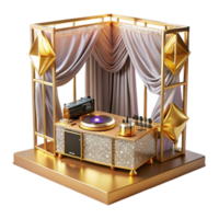 beautiful traditional Dj Booth Music Equipment Setup Transparent for Entertainment high resolution png