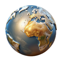 vibrant vintage Earth Globe Geography Illustration Transparent for Educational Materials detailed png