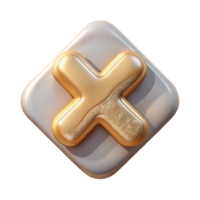 dramatic artistic Flat Design Close X Icon Isolated for User Interface high resolution png