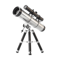 Sleek Modern Refracting Telescope on Tripod for Astronomical Observation png
