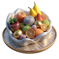 deslumbrante contemporâneo fruta prato sortido fresco fruta transparente para saudável lanches autêntico png