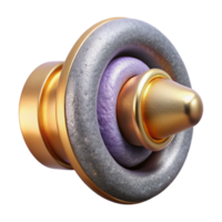 serene abstract Futuristic Volume Control Cutout for Audio Interfaces png