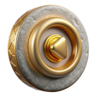 elegant minimalist Futuristic Volume Control Cutout for Audio Interfaces high quality png