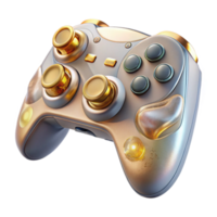 vibrant rustic Gaming Controller Joystick Buttons Closeup Transparent for Game Design professional png
