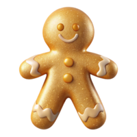 serene artistic Gingerbread Man Transparent Holiday Baking authentic png