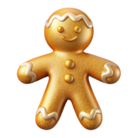 serene modern Gingerbread Man Transparent Holiday Baking png