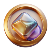 vibrant creative Glassmorphic Ui Buttons with Reflections Cutout high resolution png