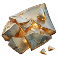 vibrant artistic Glass Shard Texture Broken Pieces Cutout for Crime Scene Investigation authentic png