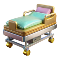 impressive artistic Hospital Bed Medical Equipment Cutout for Healthcare Facilities high resolution png