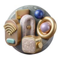 stunning abstract Internet of Things Connected Devices Cutout for Iot detailed png